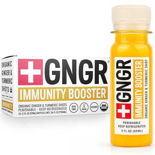 +GNGR Immunity Booster: Ginger & Turmeric Shot (12 x 2 fl oz)
