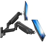 BONTEC Monitor Wall Mount Bracket for 13-32" Screens, Gas Spring Adjustable Monitor Arm, Height Adjustable, Tilt, Swivel & Rotate, VESA 75x75, 100x100mm, Holds up to 9KG, Heavy Duty, Ergonomic Design
