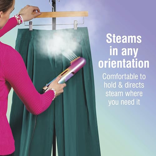 CHI VIBES Compact Garment Steamer for Clothes, 800 Watts, Pink - image 3