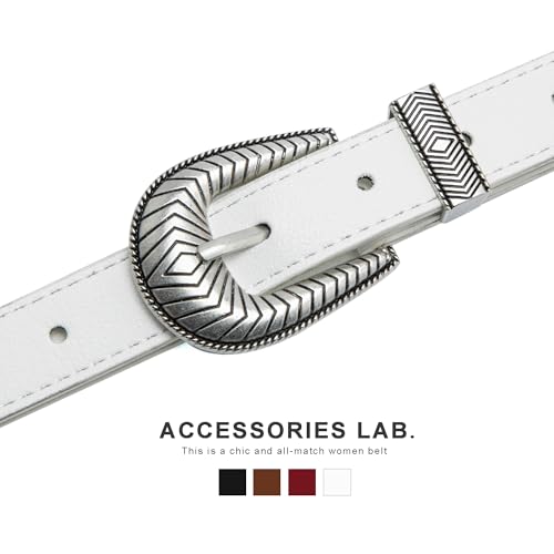 Women Western Belts for Jeans Pants Ladies Country Waist Belt with Vintage Buckle4