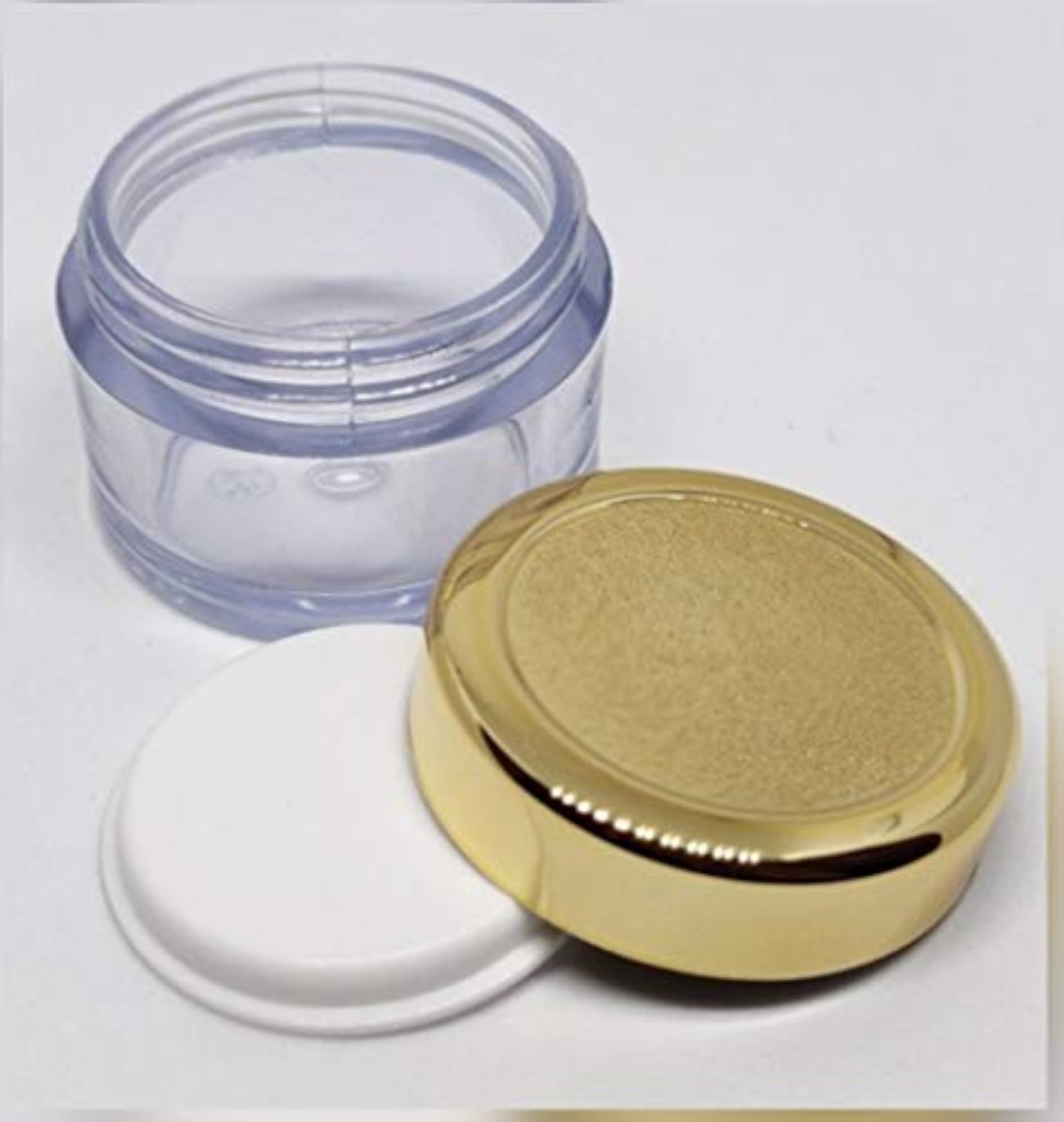 Acrylic Empty Containers for Cosmetics, Pack of 48