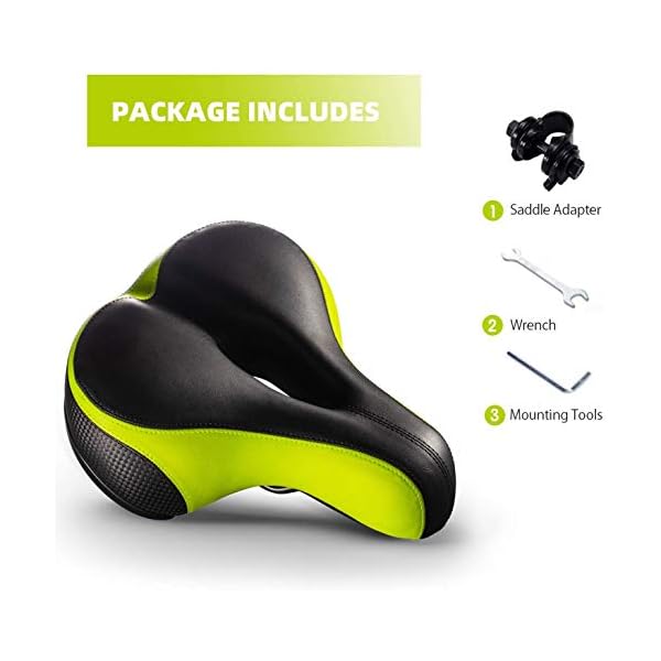 Lushforest Bike Seat, Most Comfortable Bicycle Seat Dual Shock