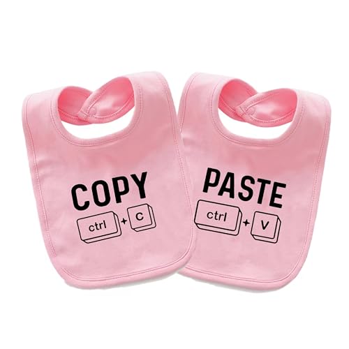 Bavoirs pour bébés jumeaux Copier Coller de qualité supérieure pour nouveau-né