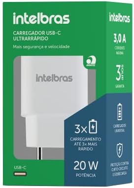 Fonte Carregador USB EC 10 Power 20W Branco Intelbras