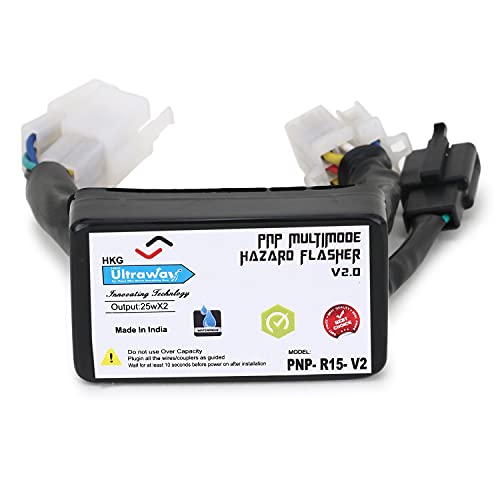 Image of Yamaha R15 V2 Plug N Play (PNP) Hazard Module /Adapter Light /Flasher Compatible | Waterproof | 24 Different Flashing Patterns | 2 Year Warranty