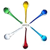 H&D HYALINE & DORA 3.1 Inch Multi-Color Chandelier Crystals Waterdrop Prisms Window Decor DIY Parts