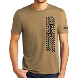 Jeep Track Triblend Coyote Brown Shortsleeve T-Shirt for Men | Cotton T-Shirt for Men (XL)