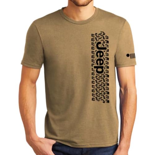 Jeep Track Offroad Track T-Shirt for Men | Premium Supersoft Triblend Fabric T-Shirt