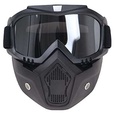 PORUTE Motorbike Goggles with Mask Cover