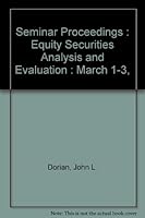 Equity Securities Analysis and Evaluation 1879087294 Book Cover