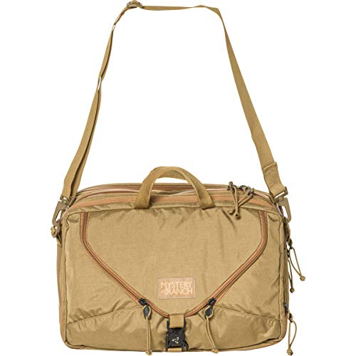 MYSTERY RANCH 3 Way Briefcase - Carry as Tote, Backpack and Shoulder Bag, Coyote, 22L