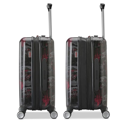 American Tourister DARTH VADER CARRY-ON SPINNER Luggage - Airline Approved, Durable Hardshell with RightHeight Adjustable Handle - Expands 1.5in - Roll Confidentially with Dual 360 Spinner Wheels by American Tourister - Used condition - Image 4
