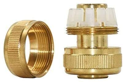 Raccordi filettati Connettori per tubi in ottone Connettore per tubi filettati in rame da 3/4 pollici Connettore rapido in ottone 3/4 Riparazione del tubo da giardino Raccordi in rame da 20 mm 1PCS