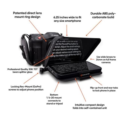 Image of Padcaster Parrot Pro Teleprompter for Smartphones