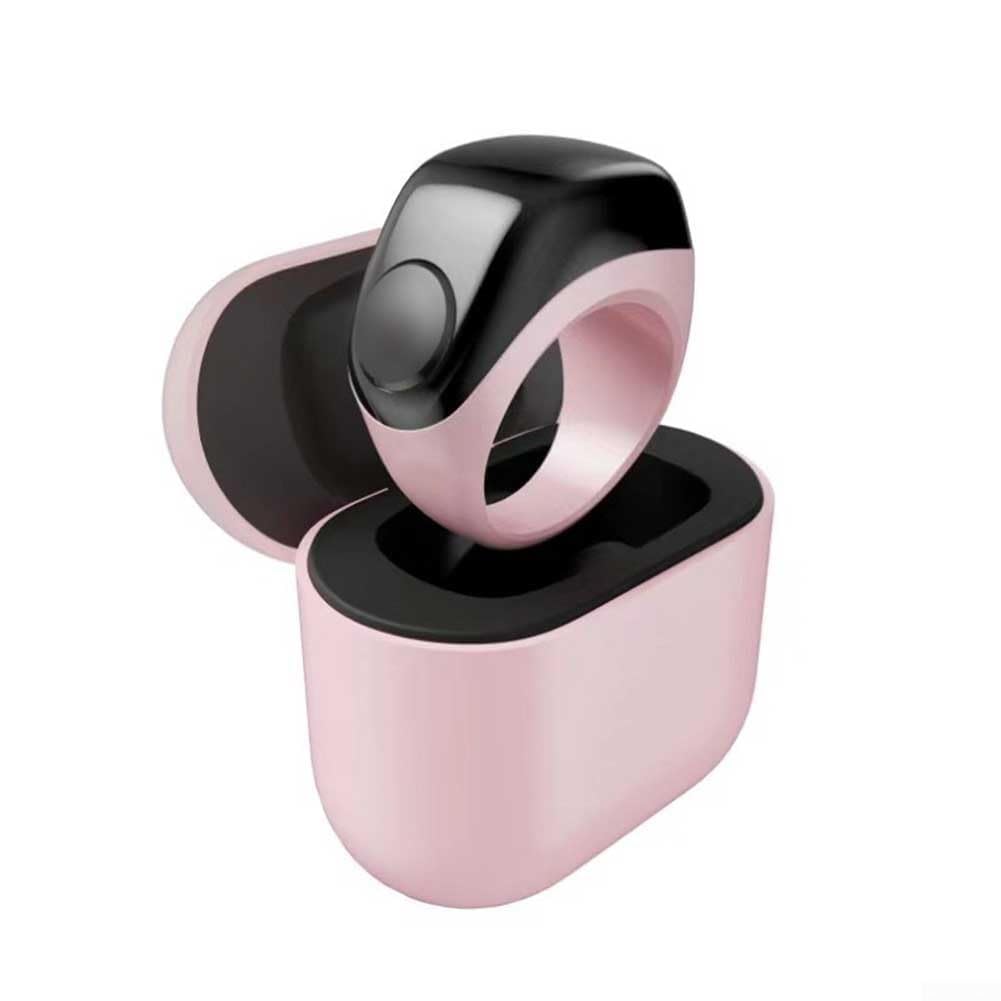 Anello intelligente digitale con finitura in titanio e design impermeabile IP67 con tre supporti sostituibili e custodia di ricarica per promemoria di preghiera e monitoraggio dei passi in diverse