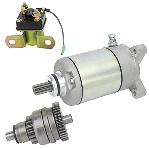Image of Starter & Drive & Relay for Polaris 1995-2002 Sportsman Magnum Ranger Scrambler Big Boss Trail Boss Worker Xplorer ATV Pro 500 425 400 335 325, 3084981 /18645 /57-2688 /SMU0061 /410-54020 /495713