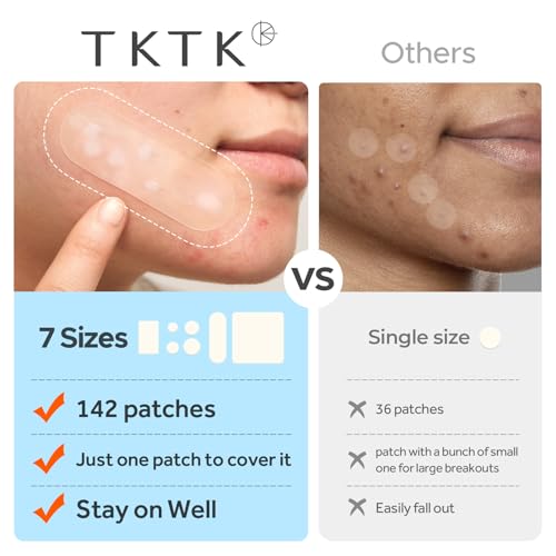 TKTK Large Pimple Patches — 142 Count, 7 Sizes — view 5