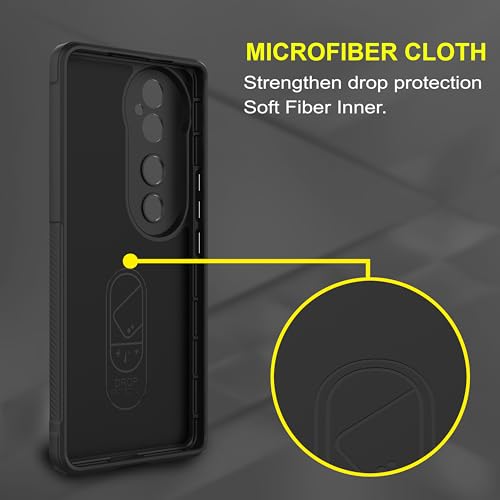 Image of Zapcase Back Case Cover for Vivo V40 Pro 5G | Compatible for Vivo V40 Pro 5G Back Cover | Liquid Silicon Magic Case with Camera Protection | Black
