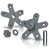 Eagle Klaw - Floor Mat Clips Set of Anti-Slip Fixing Retainers for Car Mats - Made in USA - Grey - Pack of 4 for 2 Mats + 3/8