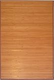 GinsonWare 3' X 5' Bamboo Floor Rug. #89-035 Natural Bamboo Color.
