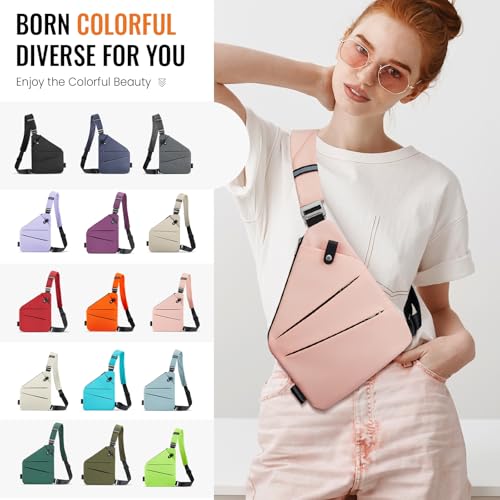 Image of WANDER+ Anti Theft Crossbody Travel Bag for Women Men, Multi-pocket Crossbody Bag, Slim Sling Bag