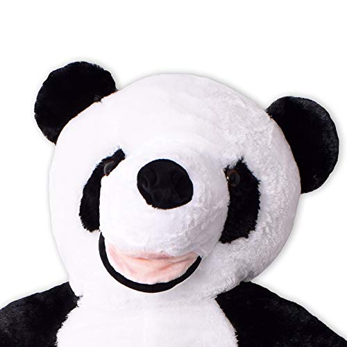 TE-Trend XXL Teddybär Panda Teddy Riesen Kuscheltier Pandabär Panda Plüschtier 200 cm Weiß Schwarz – Bild 4
