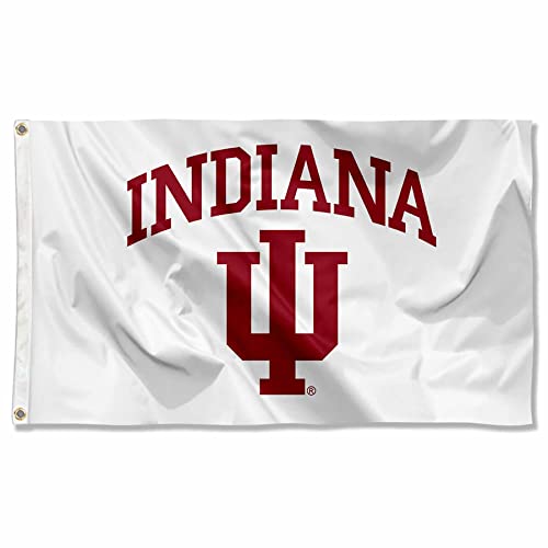 Indiana University Hoosiers White Large Grommet Banner Flag