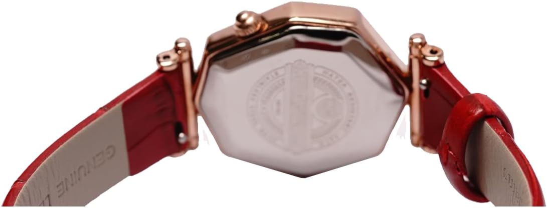 Harry Williams Womens Quartz Watches. Diamond Watch for Ladies, Diamond Like Octagonal Glass Design, 3 Hands, 3 ATM Waterproof