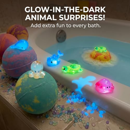 Bombas de baño con juguete interior para niños que evitan el momento de la bañera 5