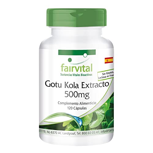 Extracto de Gotu Kola 500mg - Centella asiatica - Dosis elevada -...
