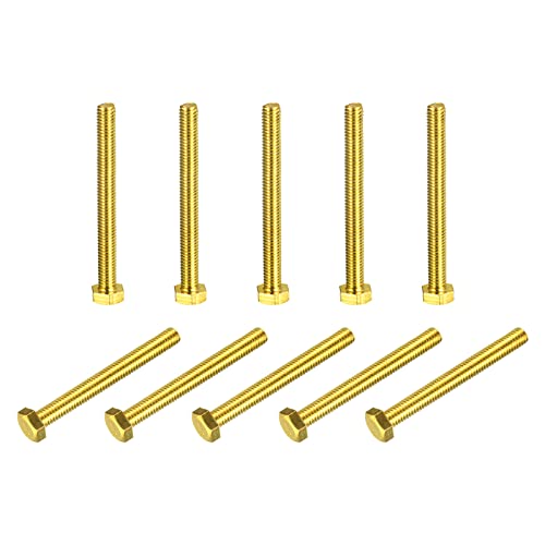 Pernos hexagonales M6 de latón macizo de 60 mm, tornillos roscados para motores