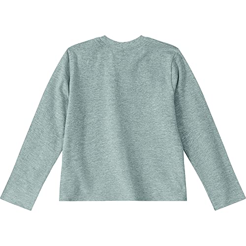 Blusa em meia malha stretch, manga longa e bolso canguru Mundo Ripilica meninas, Mescla, 8