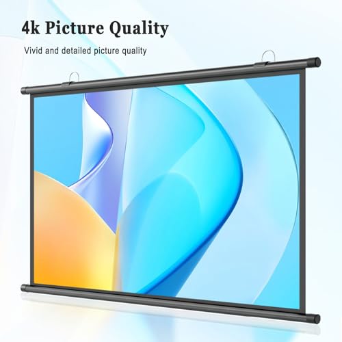 Pantalla Manual de Proyección 72" 4:3 Blanco miniatura 5