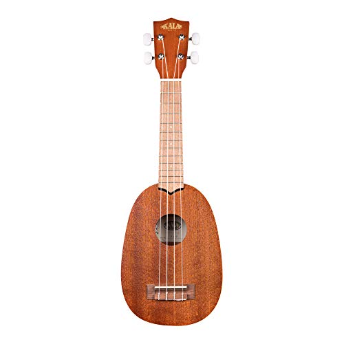 Kala KA-P Ananas (+ housse) – Ukulele Soprano - Les Beatles, Paul McCartney, John Lennon, RIngo Starr, George Harrison Kala KA-P Ananas (+ housse) - Ukulele Soprano