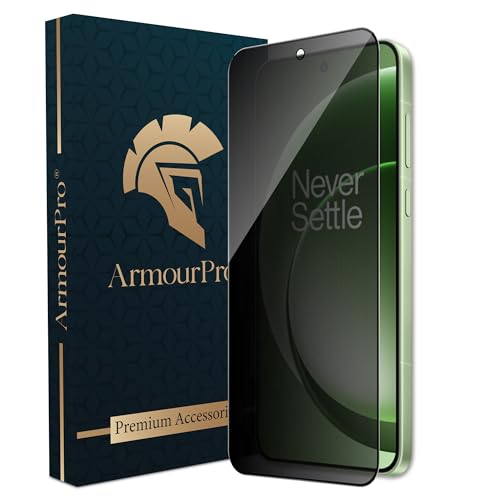 Image of ArmourPro Privacy Tempered Glass for OnePlus 15R - Anti-Spy Anti Peeping Screen Protector, 9H Hardness, Edge-to-Edge Coverage, Ultra Thin, Bubble-Free Installation Kit | Black