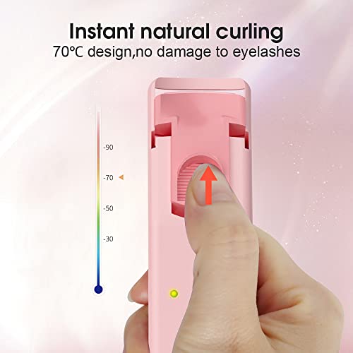 Heated Eyelash Curler: Electric Eyelash Curler With Flexible Silicone Pad - Lash Curler For Women Long Lasting Naturally Lash Extensions Tool #TOP5