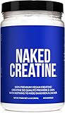 Naked Pure Micronized Creatine Monohydrate Powder - Unflavored, 500g, 1.1lb Bulk - Vegan, Non-GMO, Gluten-Free, Soy-Free, No Fillers, Supports Muscle Growth & Strength - 100 Servings