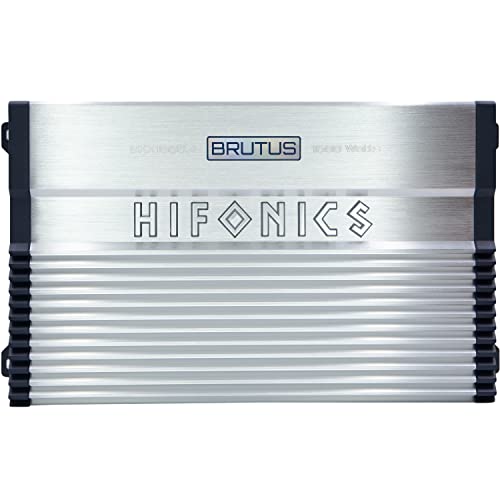 Hifonics Bxx1600.4 1600 Watt Rms 4-Channel Stereo Speaker Amplifier Brutus Car Audio, Chrome #TOP5
