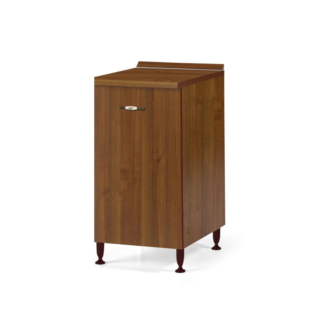 Linea Azzurra Base 40 Mobili Cucina Componibile con 1 Anta e 2 Ripiani in Legno Made in Italy H85xL40xP50 cm Elegante Funzionale Facile da Montare (Noce Antico)
