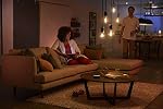 Philips Hue White 7W Equivalent 40W Filament A19 Base E26 LED Smart Bulb, Dimmable, Bluetooth & Zigbee compatible, voice activated with Alexa & Google Assistant