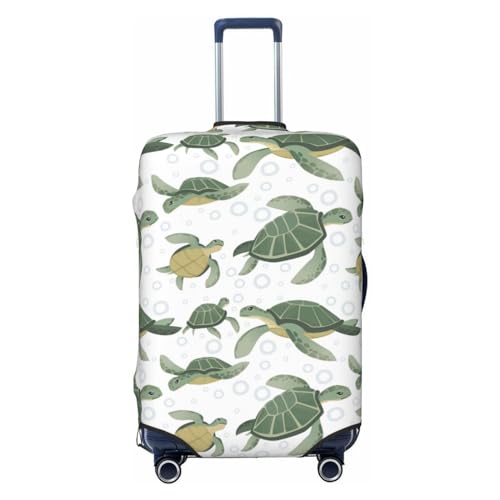 Cute Turtle For Travel Luggage Cover Suitcase Protector Fits 18-32 Inch Travel Luggage Protector Elastic Luggage Anti-Scratch Suitcase Cover