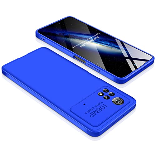 Image of Kapa Double Dip Full 360 Protection Back Case Cover for Poco X4 Pro (5G) (Blue)