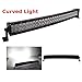 Produktbild SXMA 32Inch 180W Gebogene LED-Lichtleiste Flut Spot Combo Arbeitslicht Fahrscheinwerfer für Arbeit Indikatoren Offroad Boot Auto Traktor LKW ATV SUV Jeep Boot (180W)