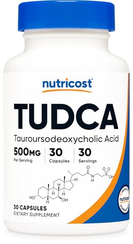 Nutricost Tudca 500mg, 30 Capsules (Tauroursodeoxycholic Acid) - Premium Quality, Gluten Free