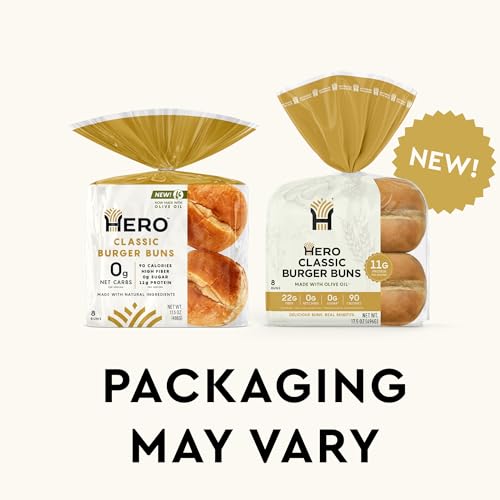 Hero Bread Party Sidekick Bundle — 0g Net Carb Hawaiian Rolls and 0g Net Carb, Hamburger Buns, & Hot Dog Buns | 0g Sugar, High Fiber, 100 Calories per serving | Net Low Carb & Keto-Friendly