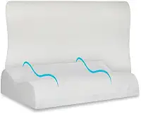 Nap Kit 2 Travesseiro Nasa Cervical Anatômico Ergonômico Ortopédico Antifúngico Antibacteriano Antiácaro 12cm para fronhas 50x70cm - Branco