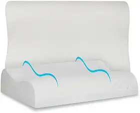 Nap Kit 2 Travesseiro Nasa Cervical Anatômico Ergonômico Ortopédico Antifúngico Antibacteriano Antiácaro 12cm para fronhas 50x70cm - Branco