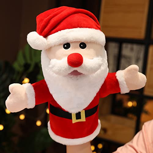 Tiny Heart 36 Santa Plush Hand Puppet, About 9.84Inch Santa Plush Hand Puppet Interactive Plush Toy, Birthday Children'S Parent-Child Interactive Early Education Toys, Christmas cover