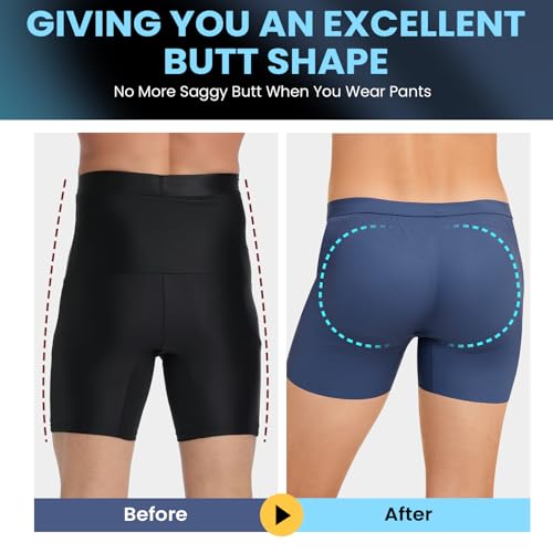 Men's Padded Underwear Boxer Briefs Deep Blue X-Large3