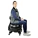 CANDO Ball Chair Inflatable Ergonomic Active Seating Exercise Ball Chair with Air Pump for Home, Office, and Classroom,Black, 22